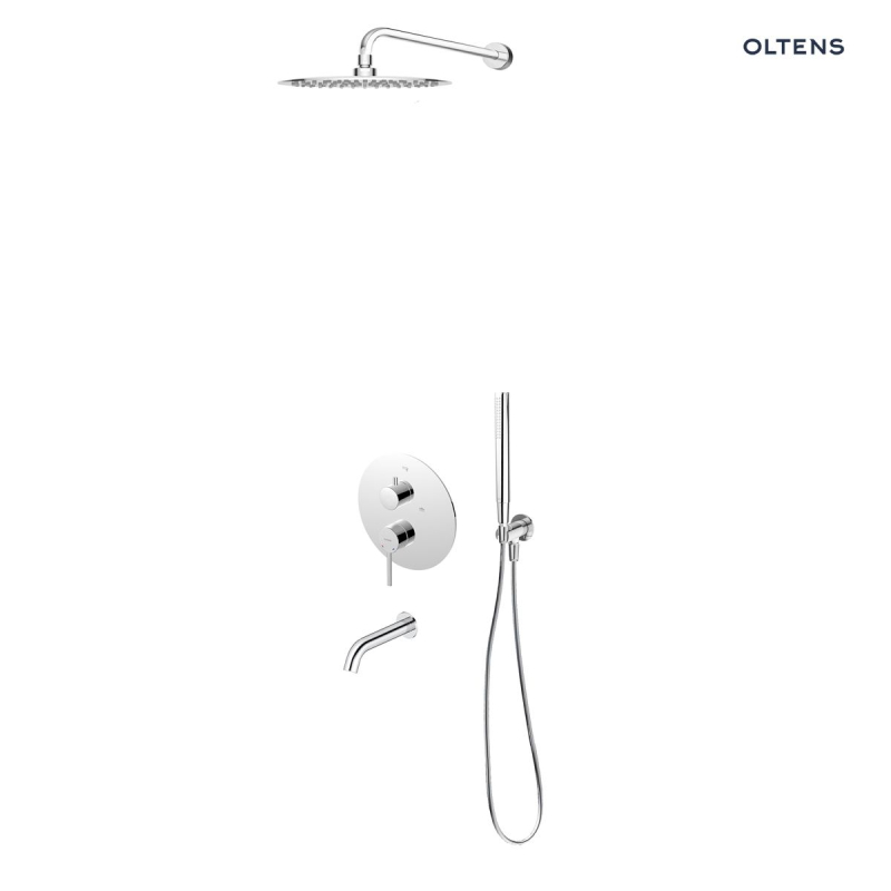Zestaw zestaw wannowo-prysznicowy podtynkowy chrom Rann OLTENS 36633100