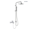 Zestaw prysznicowy z baterią wannowo-prysznicową ścienną chrom Hadsel OLTENS 36054100