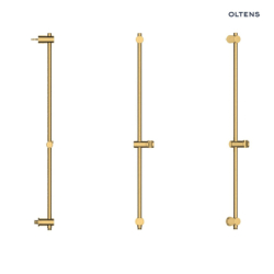 Drążek prysznicowy 90 cm złoto szczotkowane Alling OLTENS 37301810