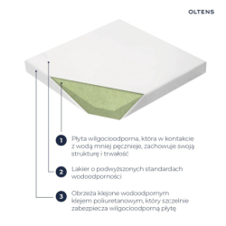 Blat naszafkowy 60 cm dąb Hamnes OLTENS 63012060