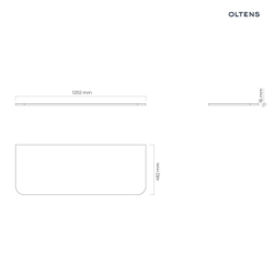Blat naszafkowy 120 cm dąb Hamnes OLTENS 63015060