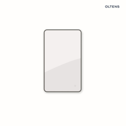 Lustro 60x100 cm prostokątne z oświetleniem od tyłu z matą grzewczą czarny Nordlis OLTENS 64120300