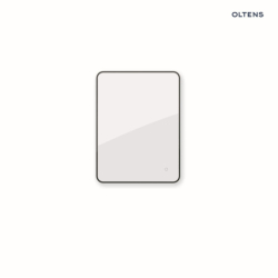 Lustro 60x80 cm prostokątne z oświetleniem od tyłu z matą grzewczą czarny Nordlis OLTENS 64119300