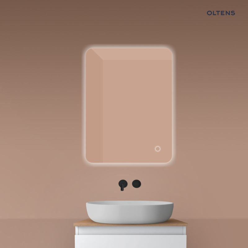Lustro 60x80 cm prostokątne z oświetleniem od tyłu z matą grzewczą Nordlis OLTENS 64119000