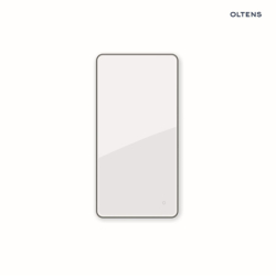 Lustro 60x120 cm prostokątne z oświetleniem z przodu z matą grzewczą czarny Nordlis OLTENS 64118300