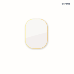 Lustro 60x80 cm prostokątne z oświetleniem od tyłu z matą grzewczą złoto szczotkowane Nordlis OLTENS 64126810