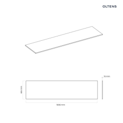 Blat 180 cm naszafkowy slim dąb Vernal OLTENS 63021060