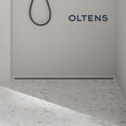 Slim odpływ prysznicowy liniowy 70 cm grafit połysk/grafit szczotkowany Langan OLTENS 30010400