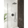Slim odpływ prysznicowy liniowy 60 cm grafit połysk/grafit szczotkowany Langan OLTENS 30009400