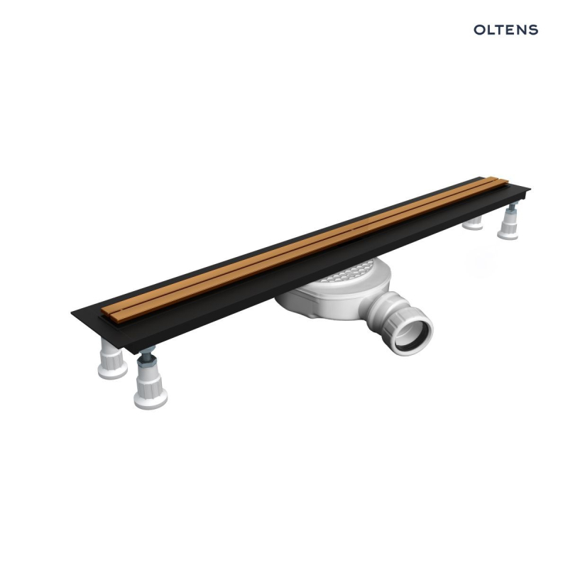 Slim odpływ prysznicowy liniowy 60 cm miedź połysk/miedź szczotkowana Langan OLTENS 30009610