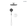 Set bateria wannowo-prysznicowa podtynk z deszczownicą Vann i słuchawką 3 funkcje Havis EasyClick chrom Onega OLTENS 36068100