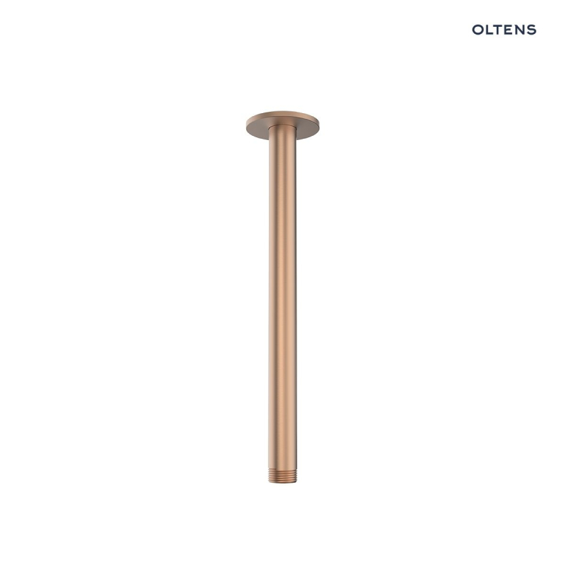 Ramię prysznicowe sufitowe 25 cm miedź szczotkowana Aera OLTENS 39404610