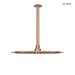 Ramię prysznicowe sufitowe 25 cm miedź szczotkowana Aera OLTENS 39404610