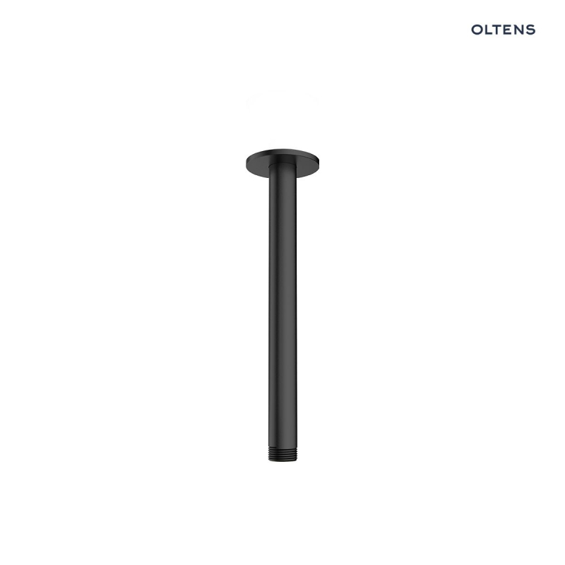 Ramię prysznicowe sufitowe 15 cm czarny mat Aera OLTENS 39405300