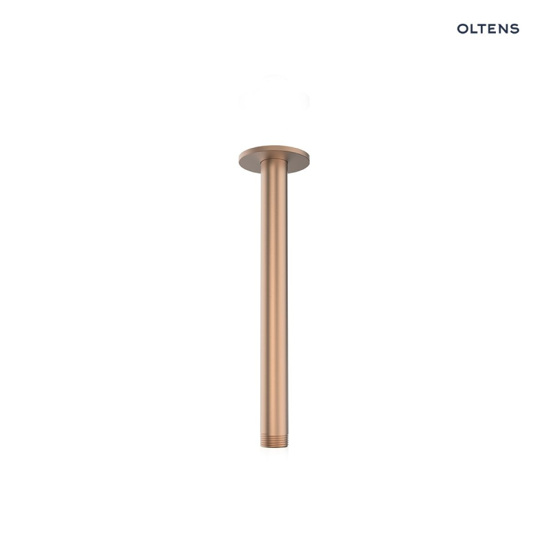 Ramię prysznicowe sufitowe 15 cm miedź szczotkowana Aera OLTENS 39405610