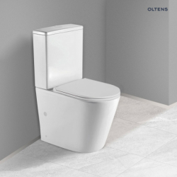 Stille kompakt miska WC z powłoką SmartClean spłukiwanie wirowe biały Jog OLTENS 44500000