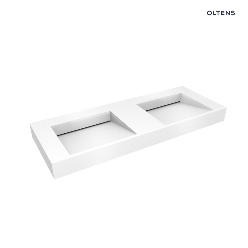 Umywalka 120x45 cm ścienna LavaForm biały połysk Stila OLTENS 40004000