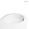 OneForm Kort Stille PureRim miska WC wisząca biały połysk Hamnes OLTENS 42053000
