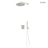 Set bateria podtynkowa termostatyczna z deszczownicą 30 cm Vindel i kompletem prysznicowym Ume nikiel Onega (S) OLTENS 36620910