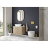 Set OneForm Kort Stille PureRim miska WC wisząca z powłoką SmartClean z deską wolnoopadającą biały połysk Hamnes OLTENS 42554000