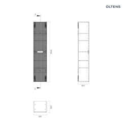 Szafka 160 cm boczna wisząca kaszmir Hamnes OLTENS 60038900