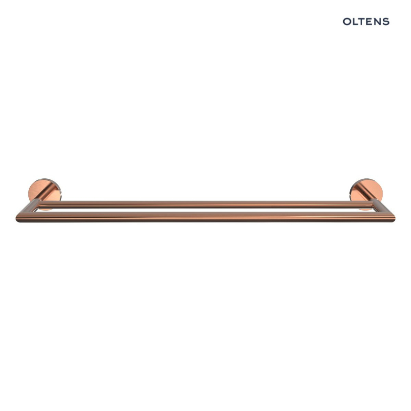 Wieszak na ręcznik 60 cm podwójny miedź szczotkowana Gulfoss OLTENS 80102610