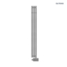 Grzejnik łazienkowy 150x15 cm nikiel Stang OLTENS 55019910