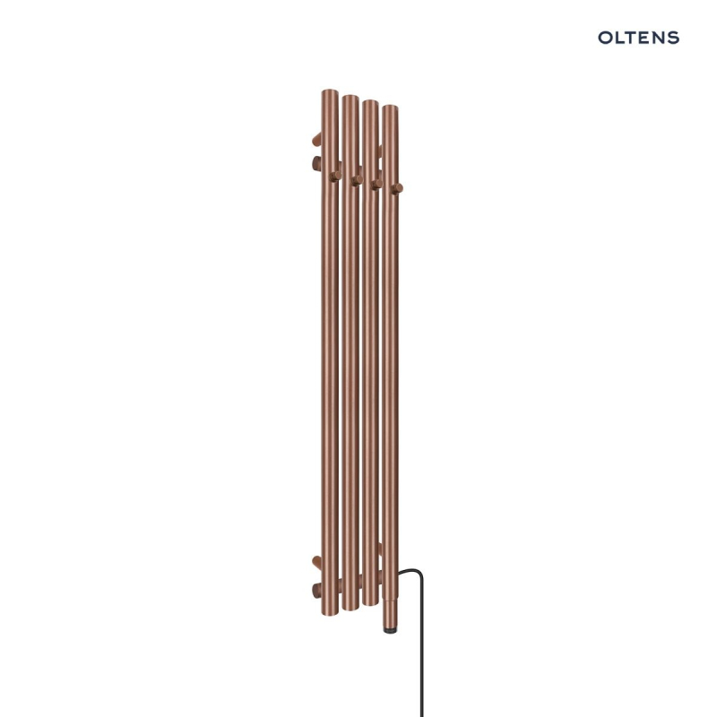 Grzejnik elektryczny 120x20,5 cm miedź szczotkowana Stang (e) OLTENS 55132610