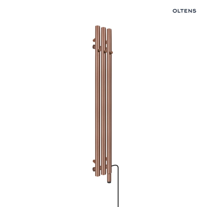 Grzejnik elektryczny 120x15 cm miedź szczotkowana Stang (e) OLTENS 55131610
