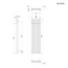 Grzejnik łazienkowy 180x48 cm biały Stang OLTENS 55030000