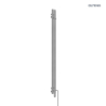 Grzejnik elektryczny 180x9,5 cm nikiel Stang (e) OLTENS 55110910