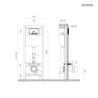 Stelaż do miski WC 40 cm Triberg OLTENS 50011000