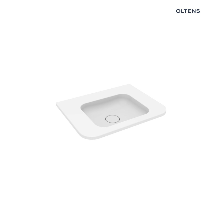 Umywalka 60x46,1 cm prostokątna meblowa PureSurface biały mat Hamnes OLTENS 40212900