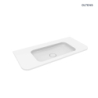 Umywalka 100x46,1 cm prostokątna meblowa PureSurface biały połysk Hamnes OLTENS 40214000