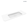 Umywalka 120x46,1 cm prostokątna meblowa PureSurface biały połysk Hamnes OLTENS 40215000