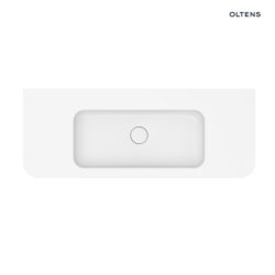 Umywalka 120x46,1 cm prostokątna meblowa PureSurface biały połysk Hamnes OLTENS 40215000