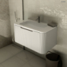 Umywalka 120x46,1 cm prostokątna meblowa PureSurface biały mat Hamnes OLTENS 40215900