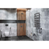 Vidoq walk-in prosta 120x200 cm powłoka Clean Control szkło 8mm grafit szczotkowany EXCELLENT KAEX.1506.1200.LP.AB