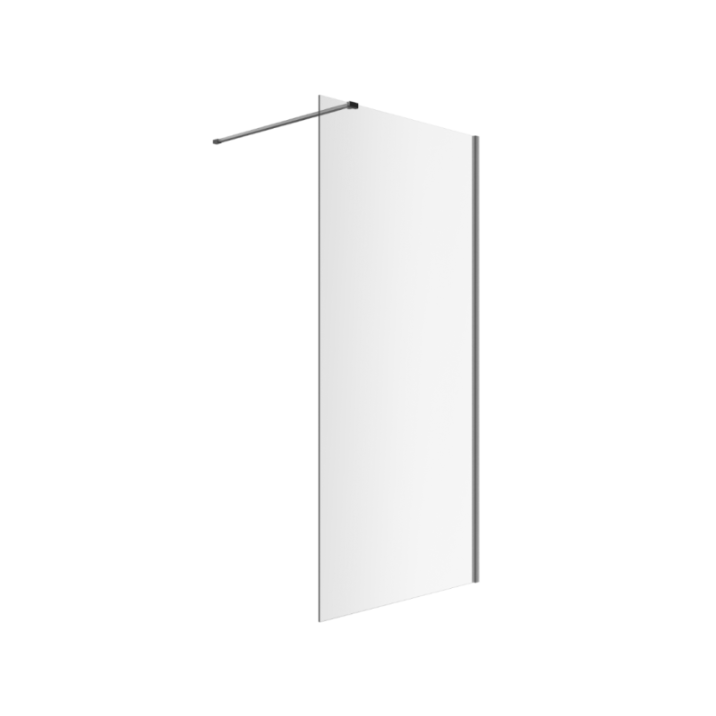 Vidoq walk-in prosta 90x200 cm powłoka Clean Control szkło 6mm grafit szczotkowany EXCELLENT KAEX.1506.900.LP.AB