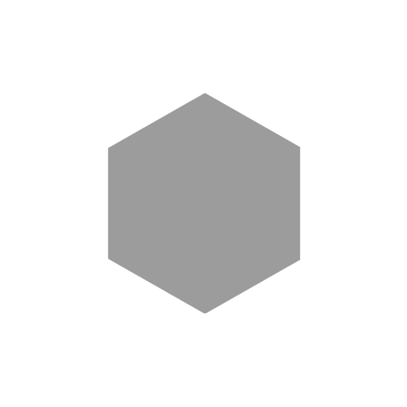 BLOCK HEXAGON ACERO MAT 14X16 GAT.1 (P.99119)