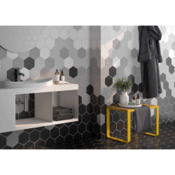 BLOCK HEXAGON BLANCO MAT 14X16 GAT.1 (P.99123)
