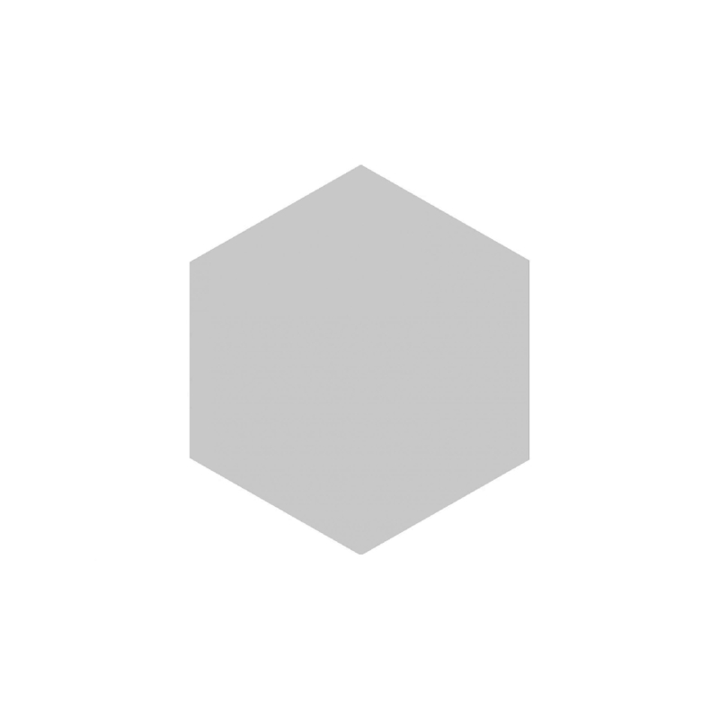 BLOCK HEXAGON GRIS MAT 14X16 GAT.1 (P.99125)