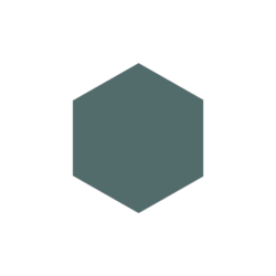 BLOCK HEXAGON VERDE MAT...
