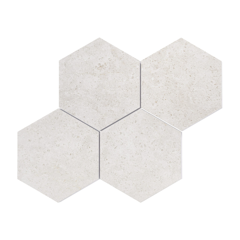 MALLA HEXA LIMESTONE BLANCO MAT 30X30 GAT.1 (P.99285)