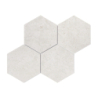 MALLA HEXA LIMESTONE BLANCO MAT 30X30 GAT.1 (P.99285)