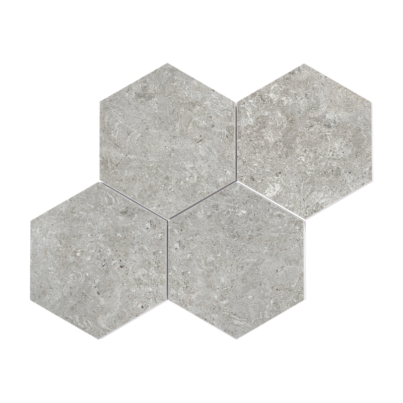 MALLA HEXA LIMESTONE GRIS MAT 30X30 GAT.1 (P.99287)