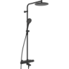 Bateria natryskowa z deszczownicą Oras Optima Style matowa czerń ORAS 7193N-33