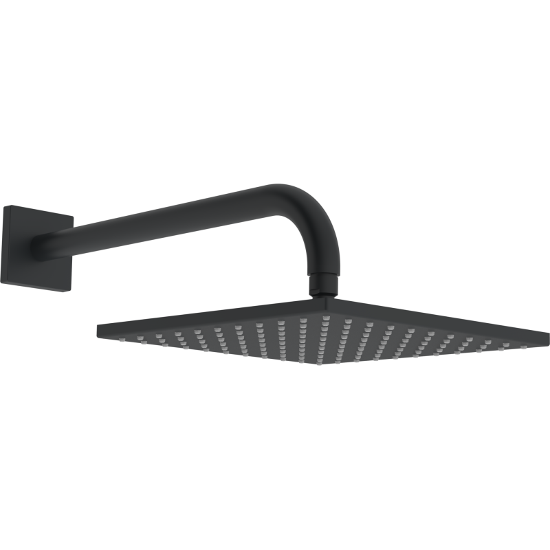 Górna głowica natryskowa, 250x250 mm HANSAVIVA matowa czerń HANSA 0418034033