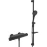 Bateria natryskowa z prysznicem HANSAOPTIMA matowa czerń HANSA 4813033133