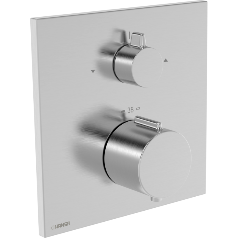 Element natynkowy do baterii z dwoma wyjściami HANSAEASYTHERM szczotkowana stal HANSA 8114926280